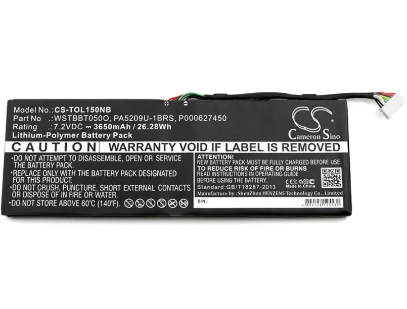 cameron sino 3650mah battery for TOSHIBA Satellite L10T L10W L10W-B L10W-b1200 L10W-CBT2N0 L15W L15W-B L15W-B1302
cameron sino 3650mah battery for TOSHIBA Satellite L10T L10W L10W-B L10W-b1200 L10W-CBT2N0 L15W L15W-B L15W-B1302