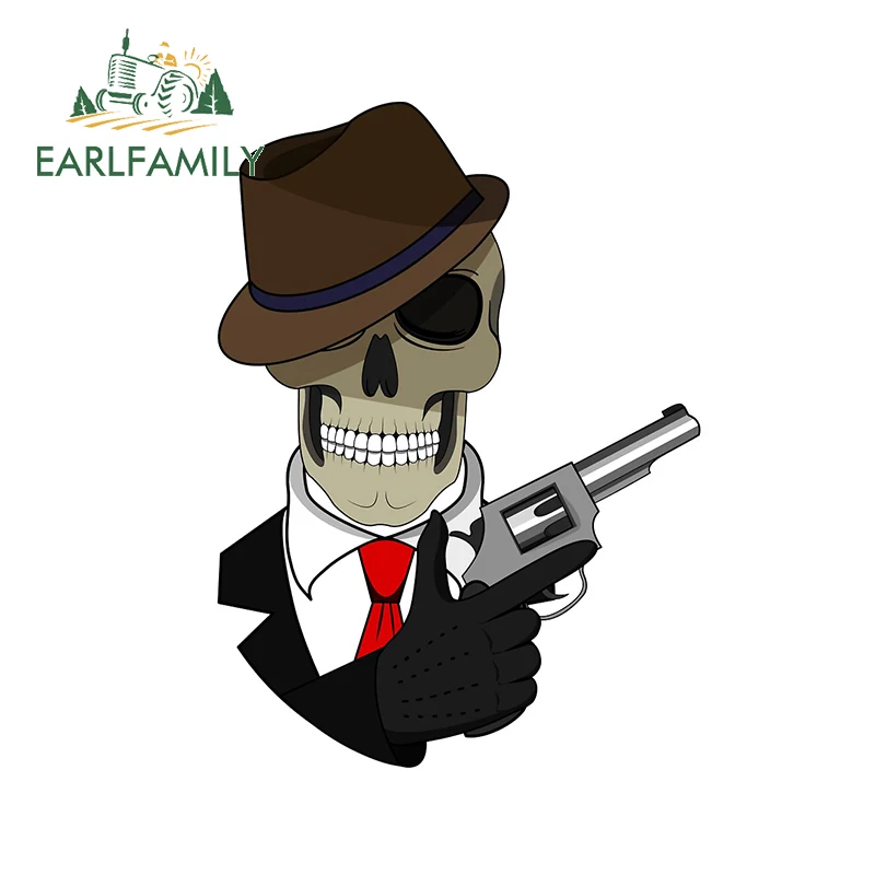 EARLFAMILY 13cm x 9.6cm for Hand Gun Skull Car Stickers Vinyl Creative Decals Sunscreen Refrigerator Decoration Car Styling
EARLFAMILY 13cm x 9.6cm for Hand Gun Skull Car Stickers Vinyl Creative Decals Sunscreen Refrigerator Decoration Car Styling