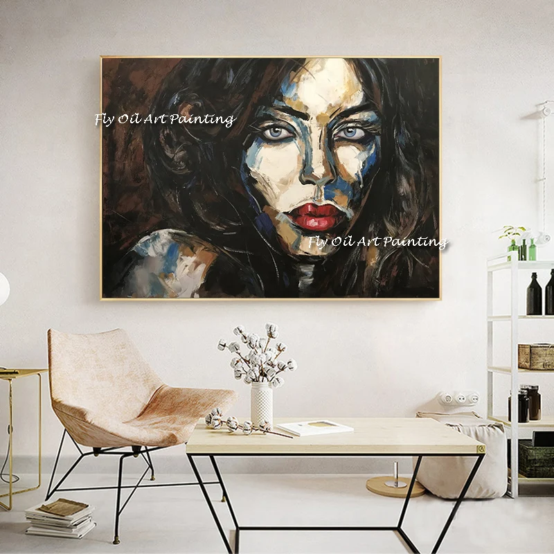 Latest Hand Painted Abstract Woman Face Oil Paintings On Canvas Art Posters Modern Wall Art Pictures For Living Room Cuadros
Latest Hand Painted Abstract Woman Face Oil Paintings On Canvas Art Posters Modern Wall Art Pictures For Living Room Cuadros