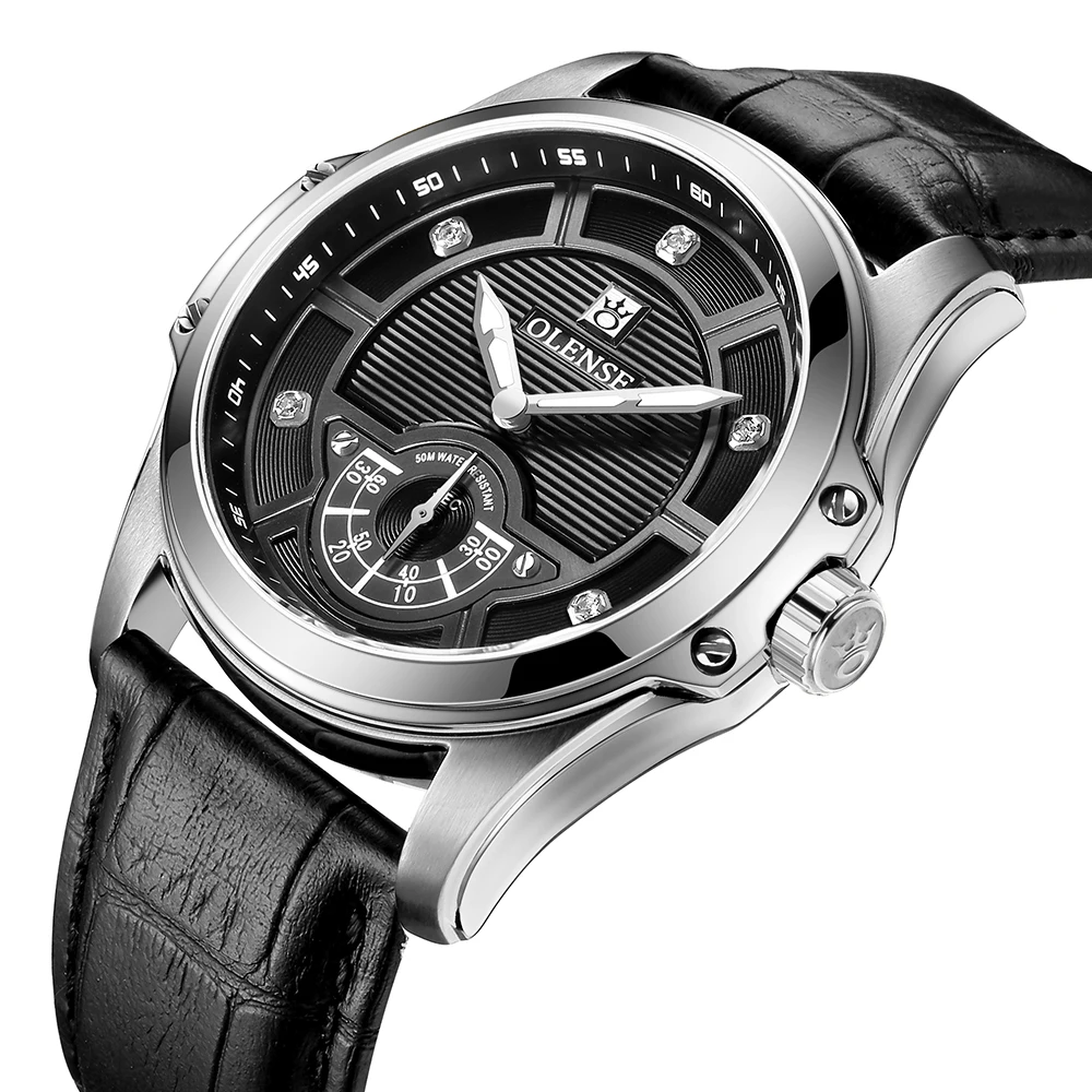 OLENSE GQ8009 Luxury Business Men's Watches Top Japanese Movement Sapphire Quartz Watch Men Leather Waterproof Wristwatches
OLENSE GQ8009 Luxury Business Men's Watches Top Japanese Movement Sapphire Quartz Watch Men Leather Waterproof Wristwatches