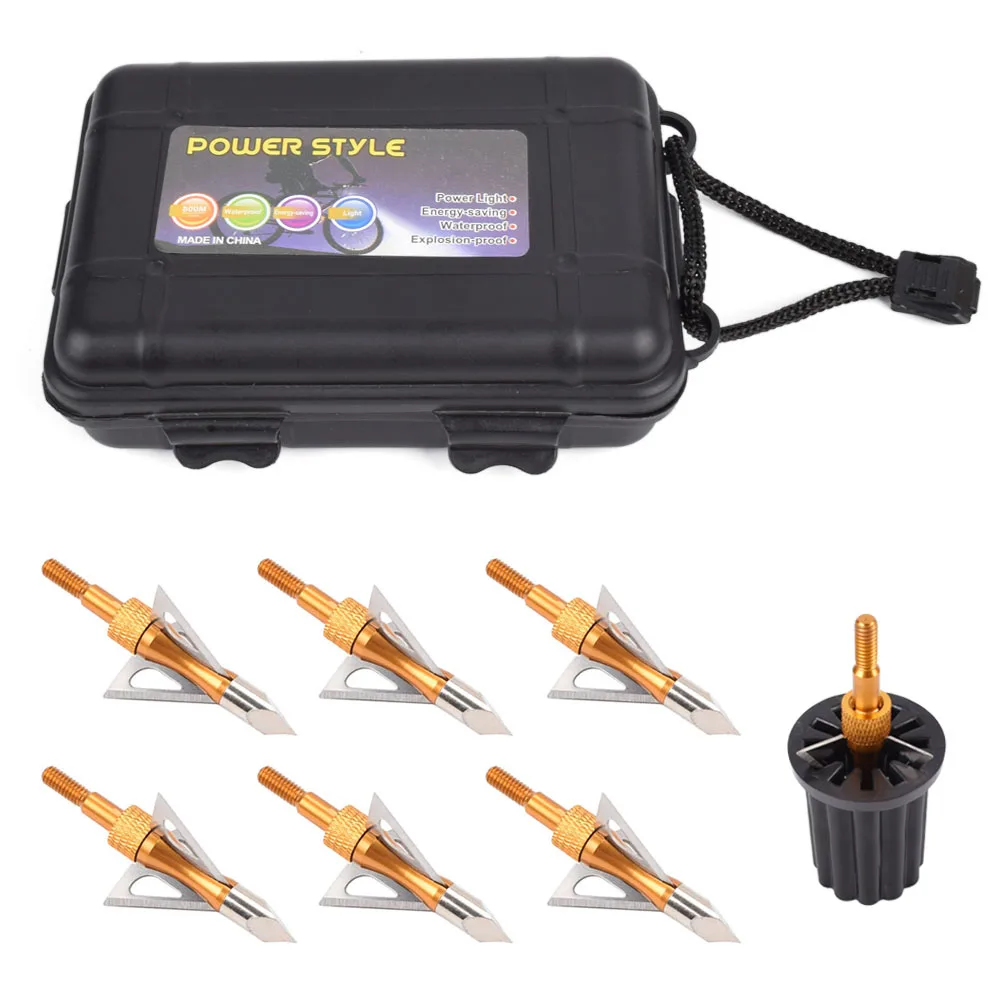 Archery 6X 100 Grain 3 Blade Broadheads Hunting Arrow Heads Screw-in Tips + 1X Plastic Case, +1X Broadhead Wrench Crossbow Bows
Archery 6X 100 Grain 3 Blade Broadheads Hunting Arrow Heads Screw-in Tips + 1X Plastic Case, +1X Broadhead Wrench Crossbow Bows