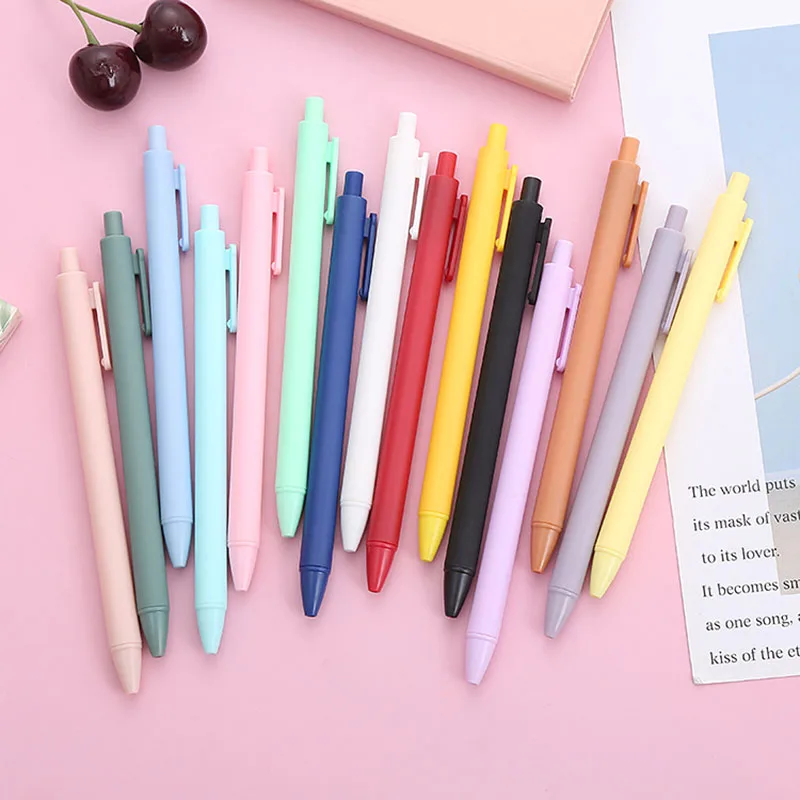 10Pcs/Set Cute Macaron Colors Retractable Gel Pens 0.5mm Black Ink Signature Pen Stationery Morandi Color Office School Supplies
10Pcs/Set Cute Macaron Colors Retractable Gel Pens 0.5mm Black Ink Signature Pen Stationery Morandi Color Office School Supplies