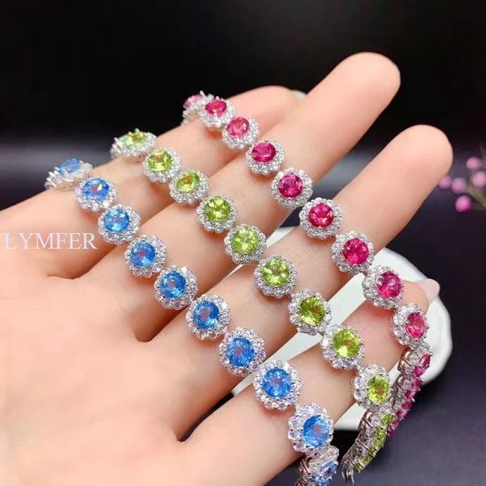 New natural Topaz bracelet, special benefits, 925 sterling silver is not sensitive and colourless
New natural Topaz bracelet, special benefits, 925 sterling silver is not sensitive and colourless