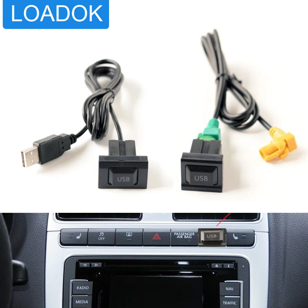 Car Radio 4 Pin USB Switch Cable Adapter for Volkswag VW Polo Golf Passat GTI Tiguan for Audi for Skoda DIY Connect Wire Harness
Car Radio 4 Pin USB Switch Cable Adapter for Volkswag VW Polo Golf Passat GTI Tiguan for Audi for Skoda DIY Connect Wire Harness