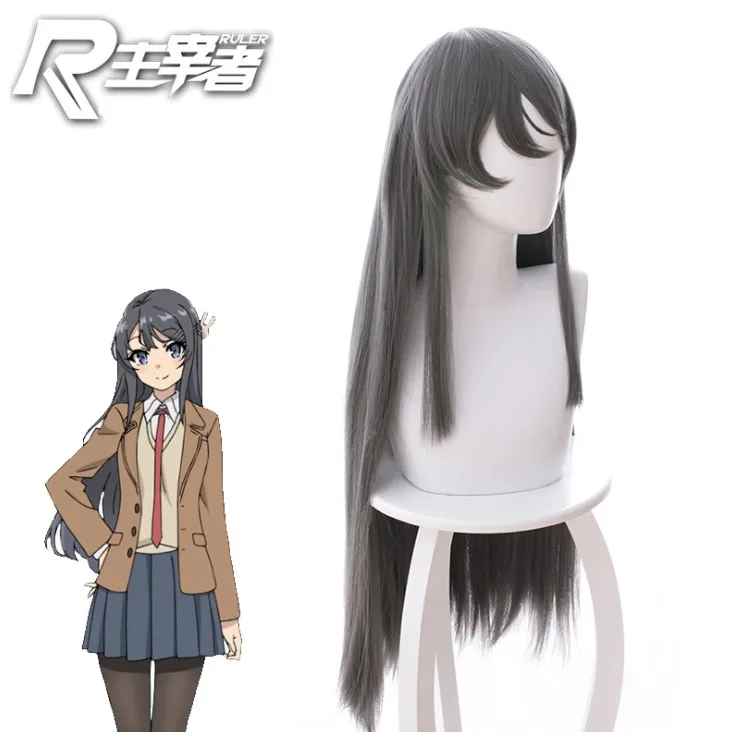 Парики для косплея по аниме Rascal Not Dream Of Bunny Girl Senpai Sakurajima Mai, синтетические волосы, Длинные прямые серые волосы, головной убор
Парики для косплея по аниме Rascal Not Dream Of Bunny Girl Senpai Sakurajima Mai, синтетические волосы, Длинные прямые серые волосы, головной убор