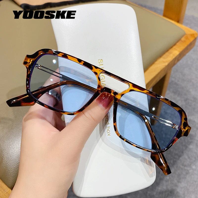 YOOSKE Vintage Double Beam Sunglasses Men Personality Hollow Trendy Sun Glasses Women Fashion Blue Pink Eyeglasses Shades UV400
YOOSKE Vintage Double Beam Sunglasses Men Personality Hollow Trendy Sun Glasses Women Fashion Blue Pink Eyeglasses Shades UV400