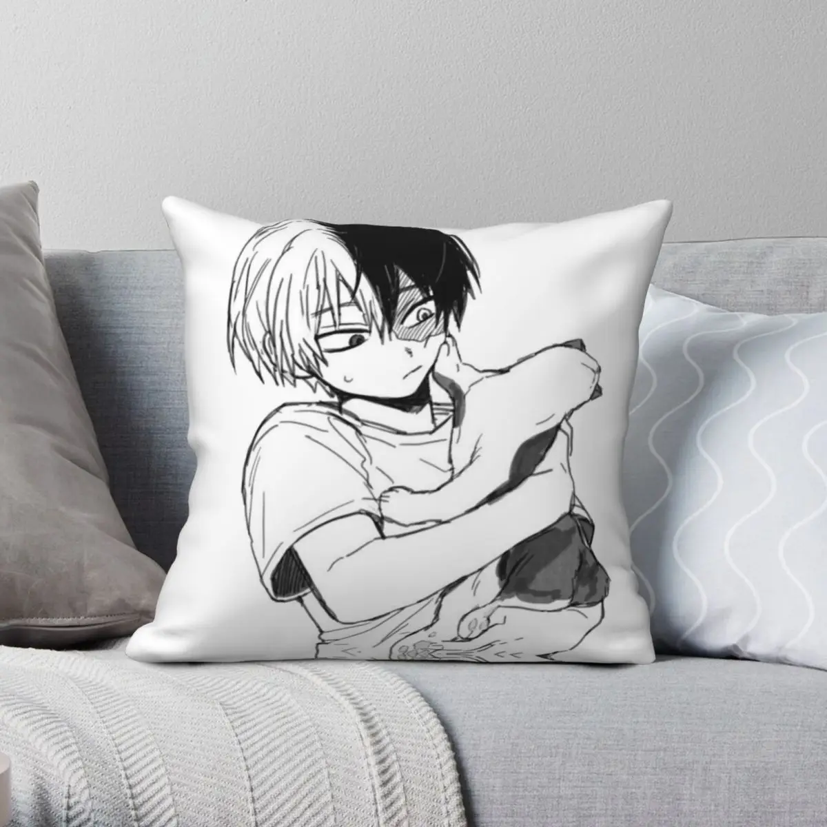 Todoroki With His Cat Pillowcase Polyester Linen Velvet Printed Zip Decor Pillow Case Car Cushion Cover
Todoroki With His Cat Pillowcase Polyester Linen Velvet Printed Zip Decor Pillow Case Car Cushion Cover
