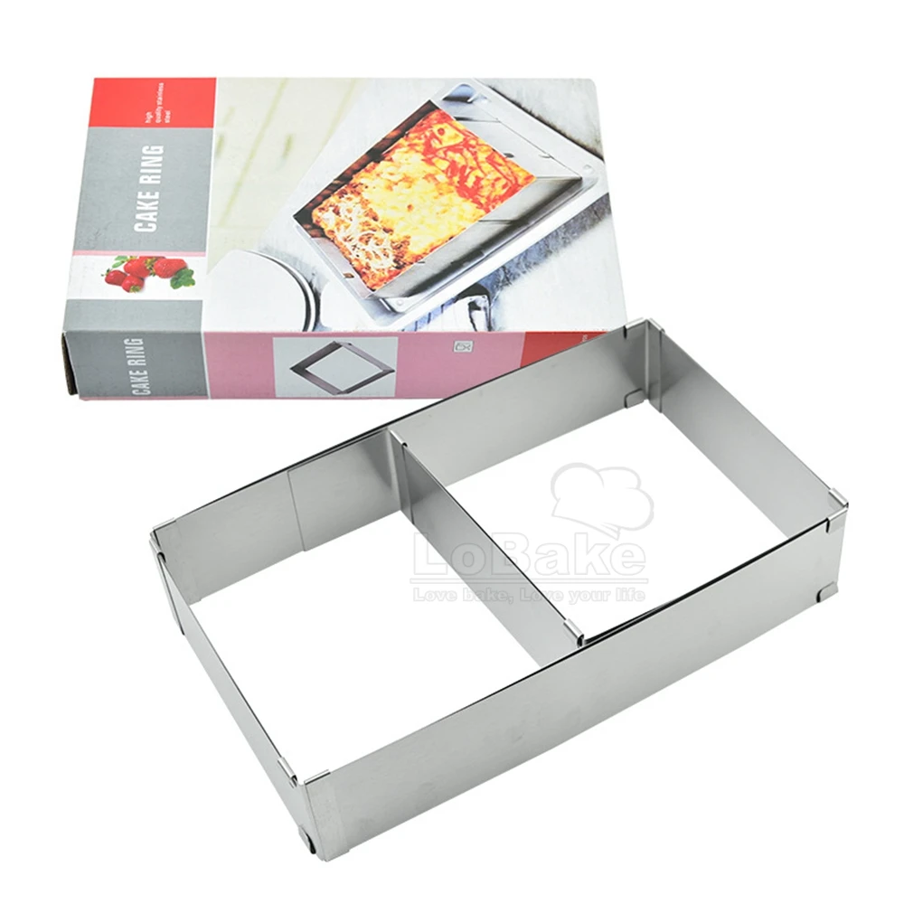 Rectangle Adjustable Retractable Stainless Steel Cake Mousse Ring Easy To Demould DIY Baking Utensils
Rectangle Adjustable Retractable Stainless Steel Cake Mousse Ring Easy To Demould DIY Baking Utensils