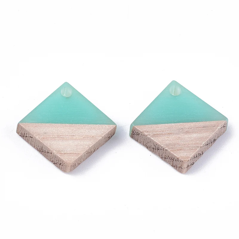 Resin&Wood Jewelry Pendants Rhombus Shape Charms Handmade Necklace Earring Jewelry Findings 50pcs
Resin&Wood Jewelry Pendants Rhombus Shape Charms Handmade Necklace Earring Jewelry Findings 50pcs