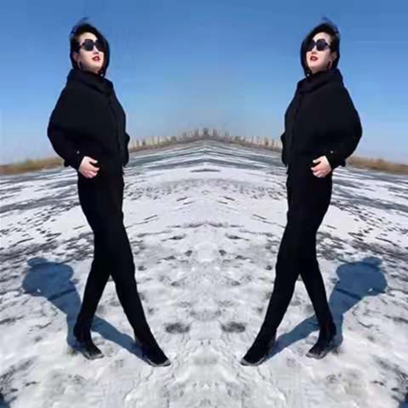 Spring And Autumn Black Casual Suit 2023 Spring And Autumn Sleeve Harem Pants Fashion Hoodie Two-piece Women's Clothing
Spring And Autumn Black Casual Suit 2023 Spring And Autumn Sleeve Harem Pants Fashion Hoodie Two-piece Women's Clothing