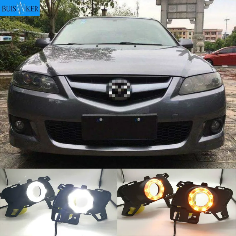 2PCS LED DRL Daytime Running Lights Daylight Fog light With Turn Signal Lamp DRL For Mazda 6 Mazda6 2010-2015
2PCS LED DRL Daytime Running Lights Daylight Fog light With Turn Signal Lamp DRL For Mazda 6 Mazda6 2010-2015
