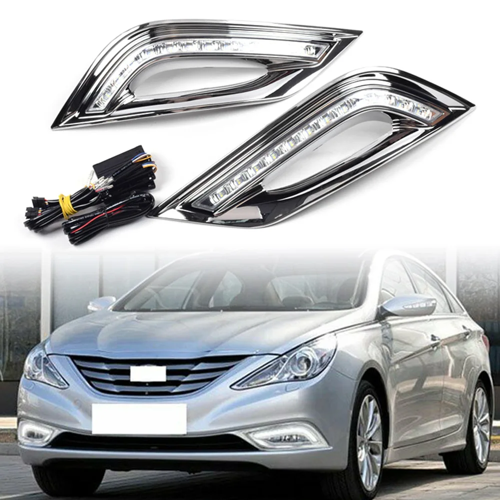 Светодиодные ДХО для Hyundai Sonata 2011-2014, дневные ходовые светильник ни, указатели поворота, противотуманные фары
Светодиодные ДХО для Hyundai Sonata 2011-2014, дневные ходовые светильник ни, указатели поворота, противотуманные фары