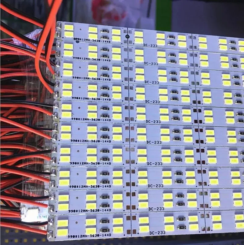 50pcs 0.5 m Double Row 5630(5730) Led Bar Light Hard Rigid Bar DC12V 24v LED Hard Strip Red Green Blue dual color mix 144 led/m
50pcs 0.5 m Double Row 5630(5730) Led Bar Light Hard Rigid Bar DC12V 24v LED Hard Strip Red Green Blue dual color mix 144 led/m