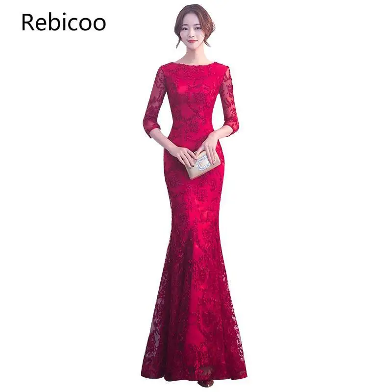 summer Long Formal Sleeve Evening party Dresses Burgund Color Vestido Party Evenings Gowns
summer Long Formal Sleeve Evening party Dresses Burgund Color Vestido Party Evenings Gowns
