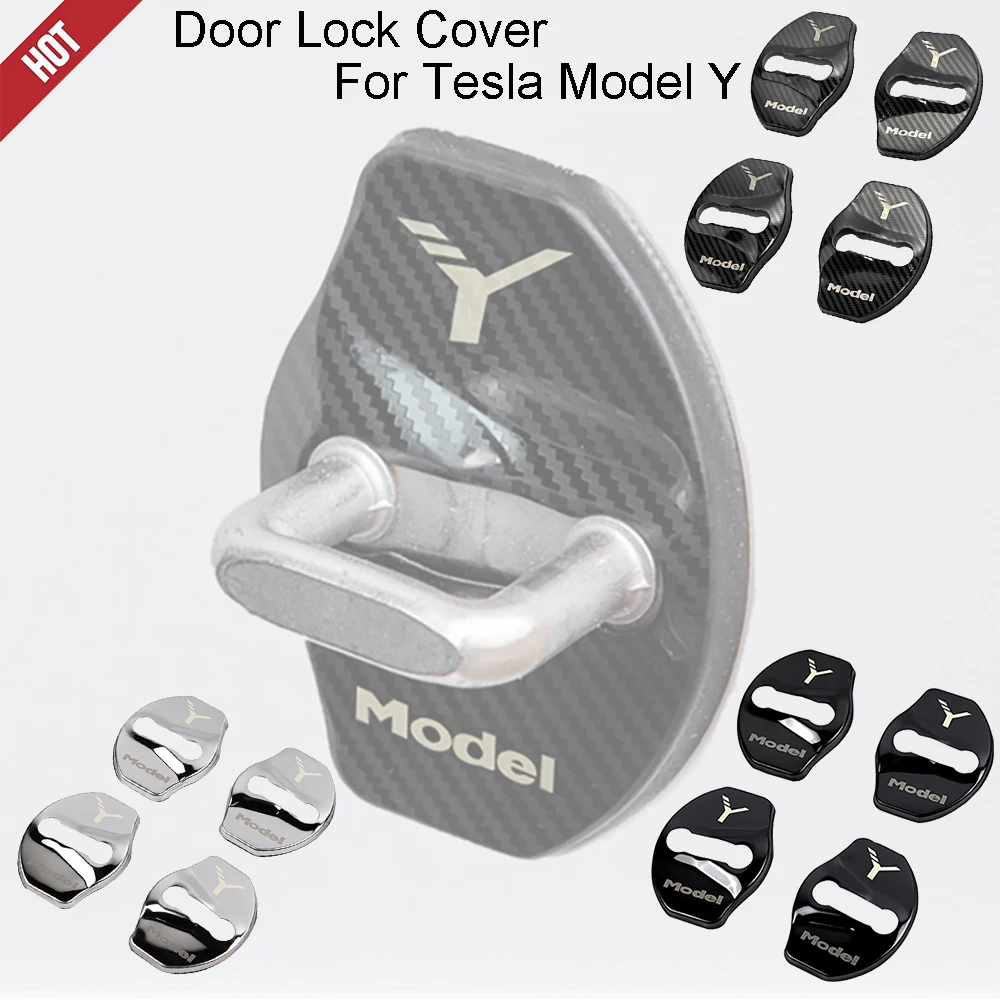 Cap Lock Sticker Cover Trim For Tesla Model Y 20-25 Stainless Steel Car Door Lock Buckle 4PCS
Cap Lock Sticker Cover Trim For Tesla Model Y 20-25 Stainless Steel Car Door Lock Buckle 4PCS