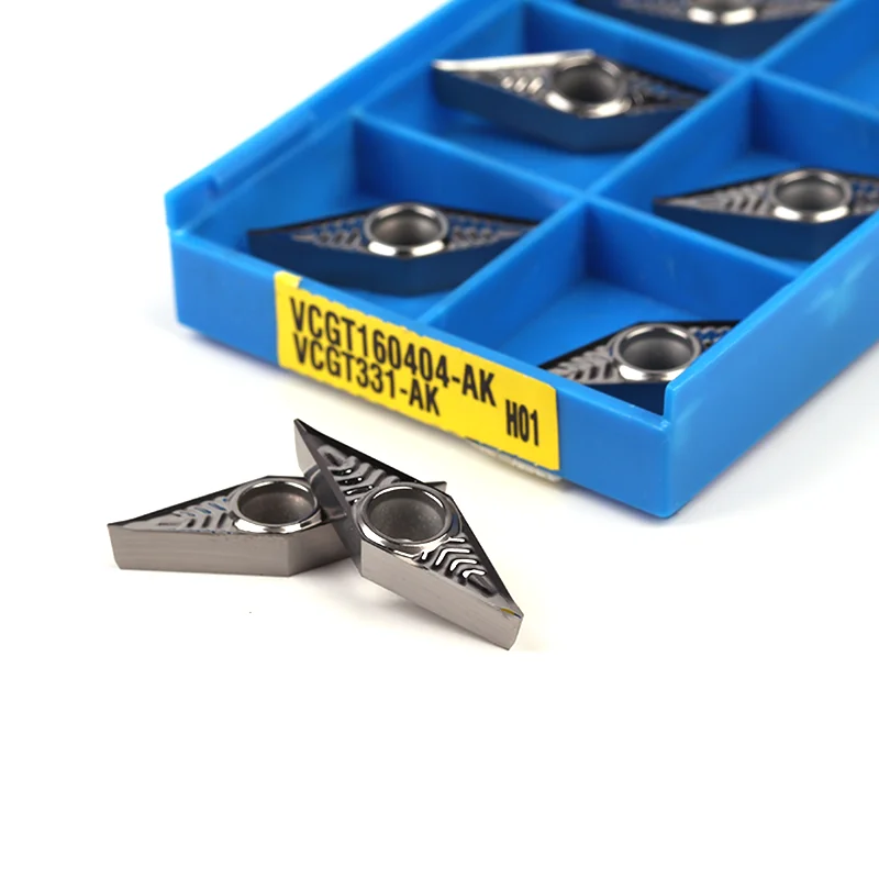 10pcs Carbide Insert VCGT160402 VCGT160404 VCGT160408 VBGT160404 AK H01 CNC Lathe Turning Tools VCGT VBGT Blade for Aluminum
10pcs Carbide Insert VCGT160402 VCGT160404 VCGT160408 VBGT160404 AK H01 CNC Lathe Turning Tools VCGT VBGT Blade for Aluminum