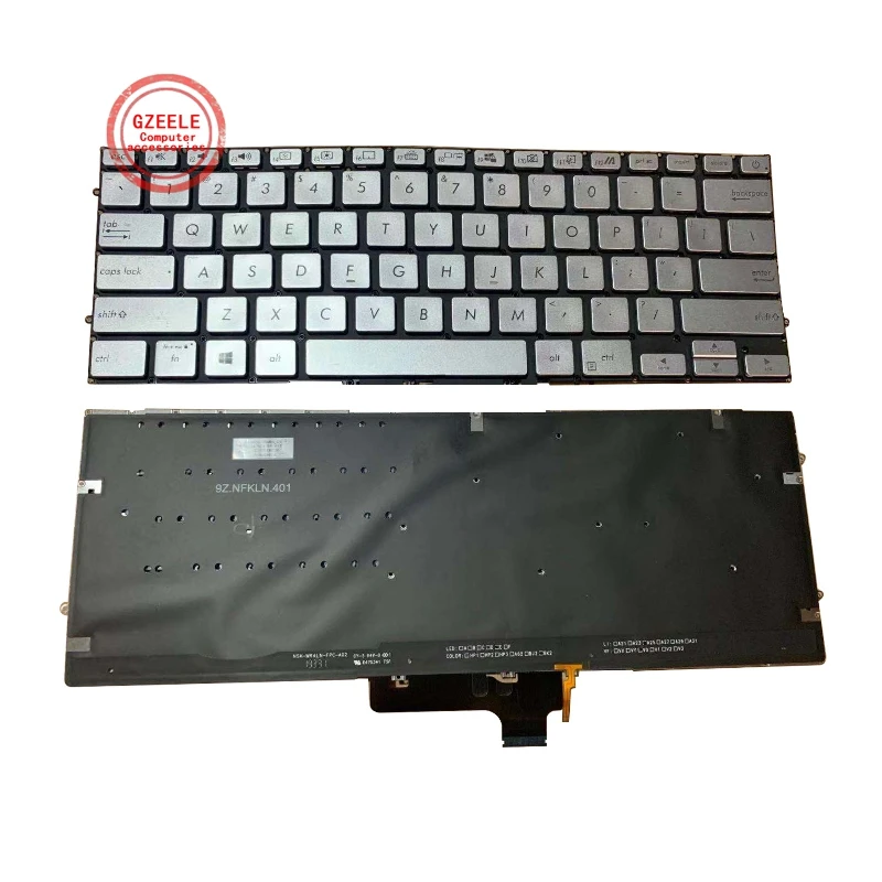 Новая клавиатура US/RU/SP/FR/UK для ASUS UX431 X431 V431 K431 S431 X431FAC UX431U UX431F U4500F, клавиатура для ноутбука
Новая клавиатура US/RU/SP/FR/UK для ASUS UX431 X431 V431 K431 S431 X431FAC UX431U UX431F U4500F, клавиатура для ноутбука