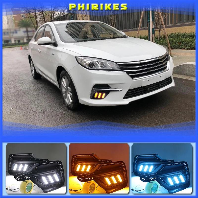 DRL Fog Lamp with Yellow Turn Signal Lamp For Roewe 360 Plus 2018 LED Daytime Running Lights
DRL Fog Lamp with Yellow Turn Signal Lamp For Roewe 360 Plus 2018 LED Daytime Running Lights