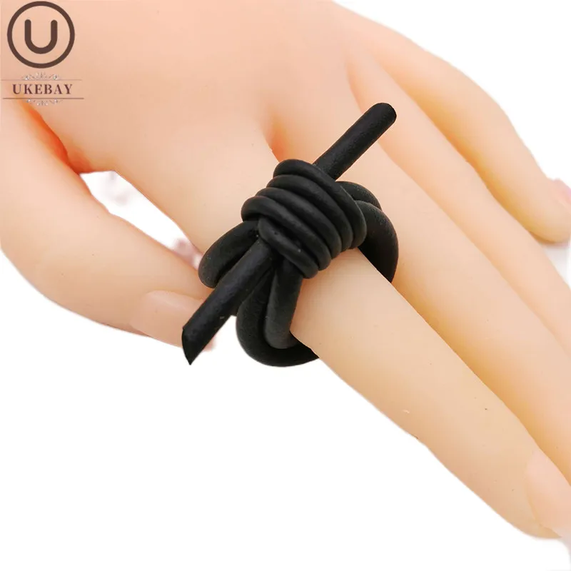 UKEBAY Handmade Rubber Rings Elasticity Rope Soft Ring Women Bohemia Styles Black Ring Vintage Jewelry Finger Accessories Rings
UKEBAY Handmade Rubber Rings Elasticity Rope Soft Ring Women Bohemia Styles Black Ring Vintage Jewelry Finger Accessories Rings