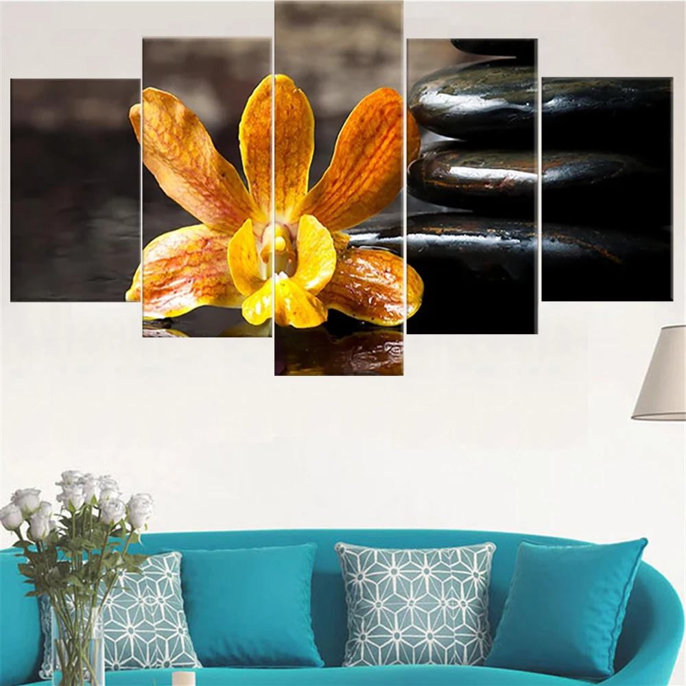5 Pieces Wall Art Canvas Painting Yellow Flower Poster Home Decoration Modular Pictures Modern Living Room Bedroom Framework
5 Pieces Wall Art Canvas Painting Yellow Flower Poster Home Decoration Modular Pictures Modern Living Room Bedroom Framework