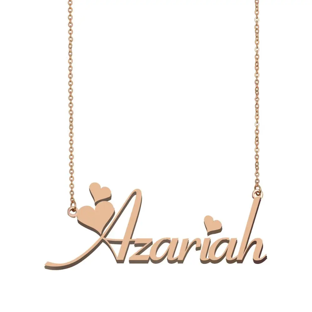 Azariah Name Necklace Custom Gold Nameplate Pendant for Women Girls Birthday Wedding Christmas Mother Jewelry Gift
Azariah Name Necklace Custom Gold Nameplate Pendant for Women Girls Birthday Wedding Christmas Mother Jewelry Gift