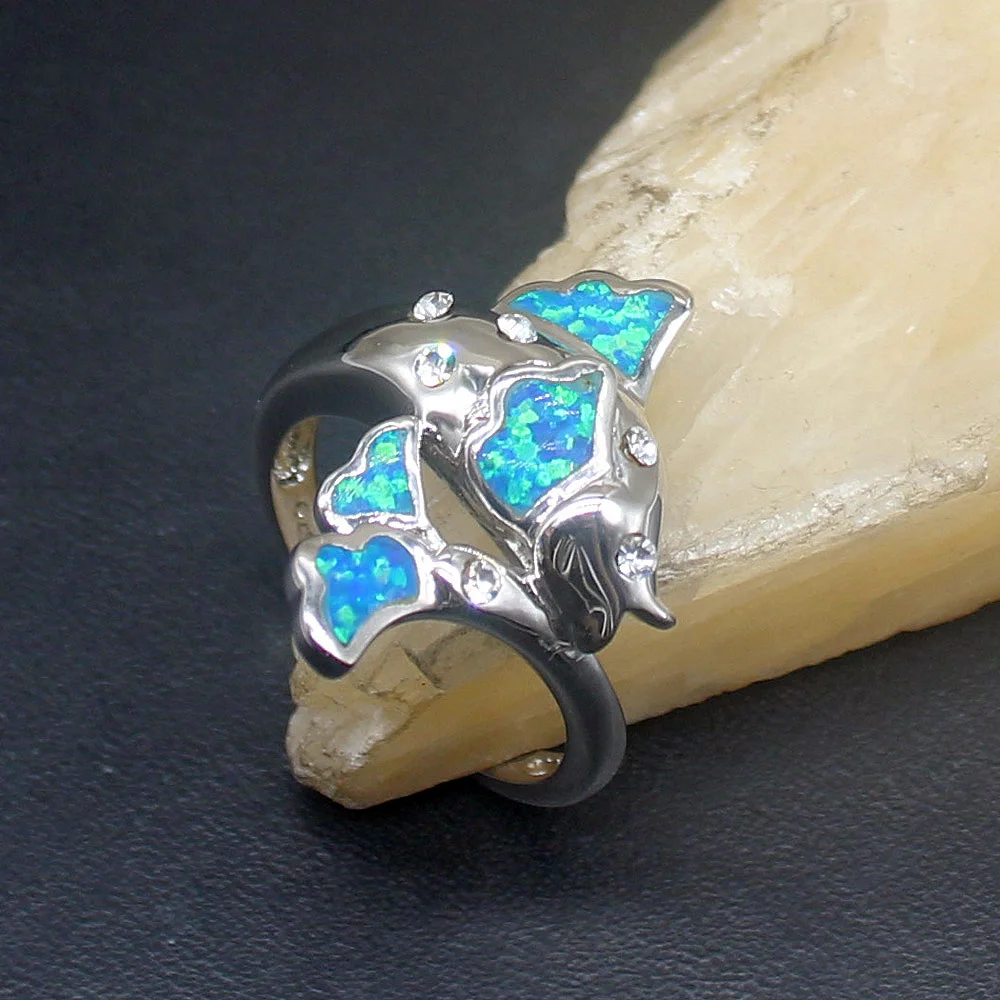 Hermosa Natural Blue Opal Trendy Fashion Genuine 925 Silver Band Ring Wedding Engagement Gifts for Women Size 8# 20214376
Hermosa Natural Blue Opal Trendy Fashion Genuine 925 Silver Band Ring Wedding Engagement Gifts for Women Size 8# 20214376