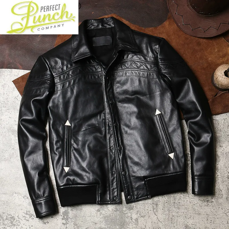 Genuine Men's Leather Jacket Men Clothes 100% Sheepskin Coat Real Leather Spring Fall Chaqueta Cuero Hombre DL-12
Genuine Men's Leather Jacket Men Clothes 100% Sheepskin Coat Real Leather Spring Fall Chaqueta Cuero Hombre DL-12