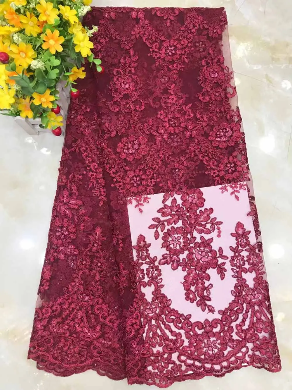 High Quality Lace Fabric Bone Rope Embroidery Flowers French Tulle DIY Design Dress Party Skirt Sewing Cloth 5 Yards Wholesale
High Quality Lace Fabric Bone Rope Embroidery Flowers French Tulle DIY Design Dress Party Skirt Sewing Cloth 5 Yards Wholesale