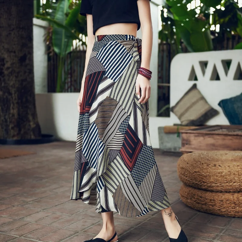 Summer Skirts Womens 2020 Chiffon Long Skirts Wrap Skirt With Slit Elegant Skirt Vintage Print Femme Boho Chic Skirt DD2515
Summer Skirts Womens 2020 Chiffon Long Skirts Wrap Skirt With Slit Elegant Skirt Vintage Print Femme Boho Chic Skirt DD2515