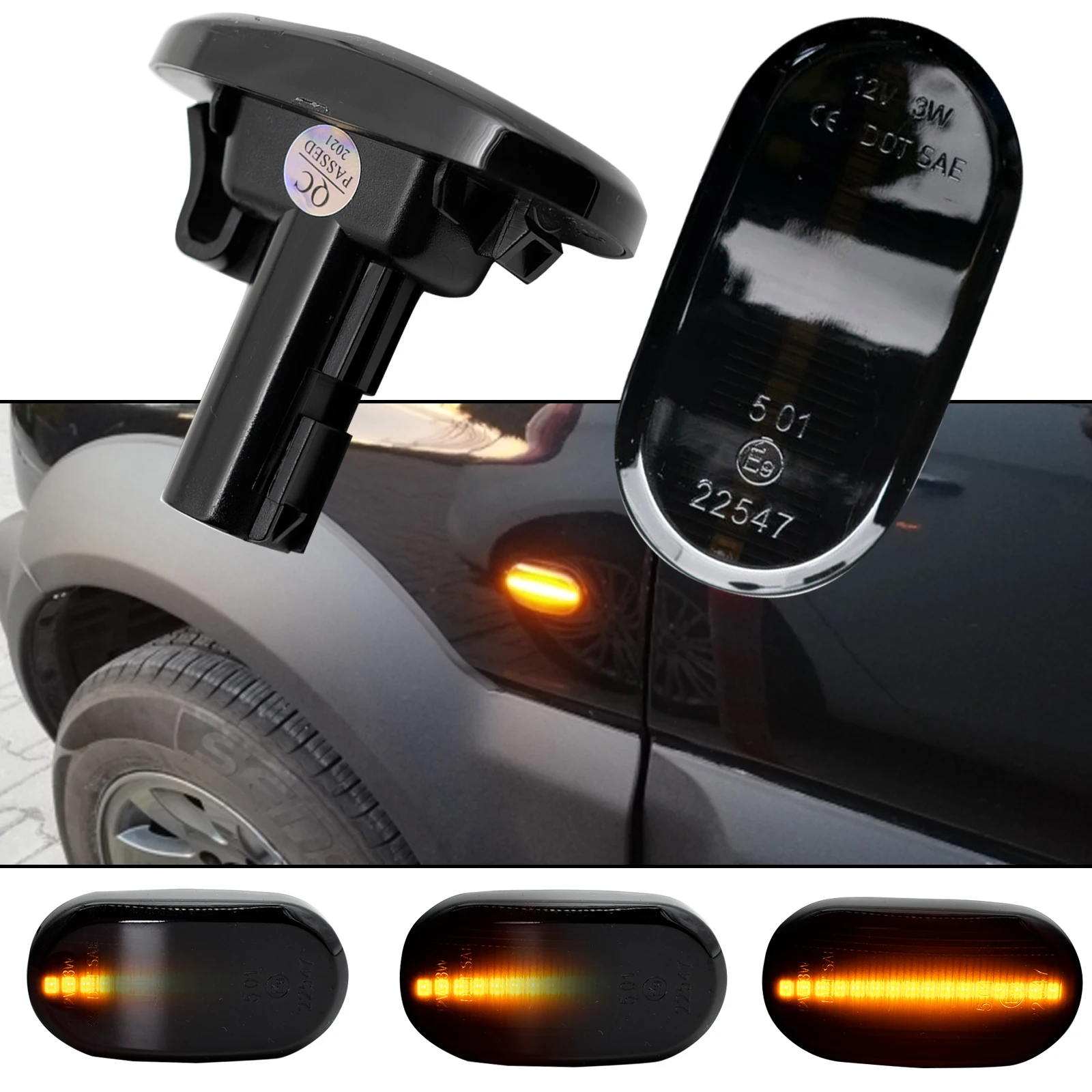 2x Sequential Turn Signal Side Indicator Fender LED Light Smoked Blinker For Suzuki Jimny 2018 2019 2020 JB64W JB74W JB23W
2x Sequential Turn Signal Side Indicator Fender LED Light Smoked Blinker For Suzuki Jimny 2018 2019 2020 JB64W JB74W JB23W