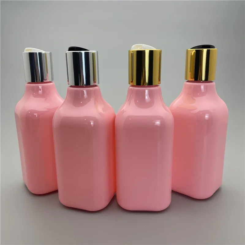 200ML X 24 Pink Square Plastic Bottle With Gold/Silver Disc Top Cap Shampoo Lotion Packaging Bottle Empty Cosmetic Container
200ML X 24 Pink Square Plastic Bottle With Gold/Silver Disc Top Cap Shampoo Lotion Packaging Bottle Empty Cosmetic Container