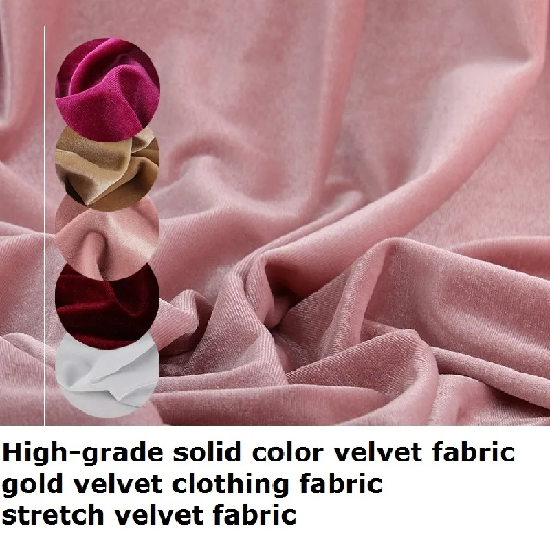 High-Grade Gold Velvet Clothing Fabric Solid Color Stretchable Fabric for DIY Crafts And Sewing Projects
High-Grade Gold Velvet Clothing Fabric Solid Color Stretchable Fabric for DIY Crafts And Sewing Projects