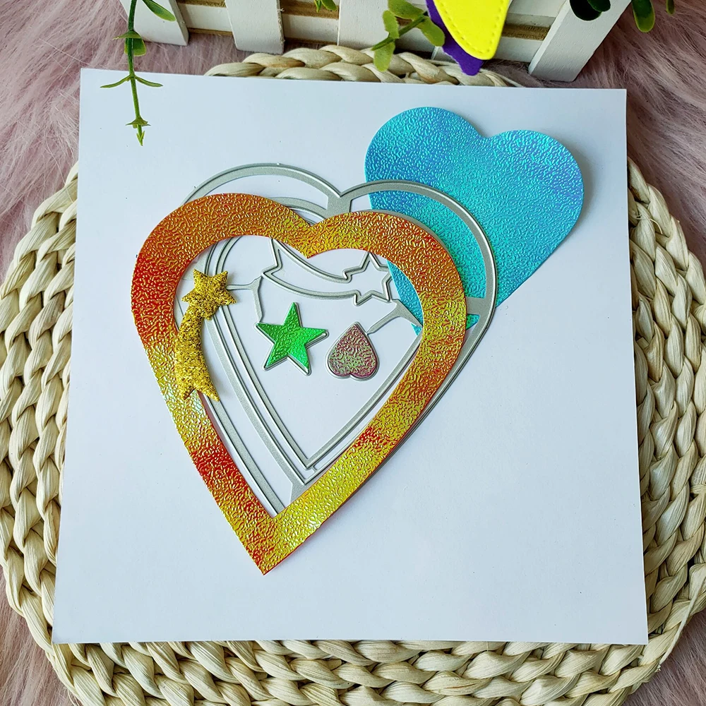 New Love Hearts metal cutting die mould scrapbook decoration embossed photo album decoration card making DIY handicrafts
New Love Hearts metal cutting die mould scrapbook decoration embossed photo album decoration card making DIY handicrafts