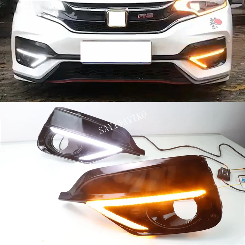 2PCS For Honda Fit Jazz Sport RS 2018 2019 Turn Yellow Signal Relay Waterproof Car DRL 12V LED Daytime Running Light Fog Lamp
2PCS For Honda Fit Jazz Sport RS 2018 2019 Turn Yellow Signal Relay Waterproof Car DRL 12V LED Daytime Running Light Fog Lamp