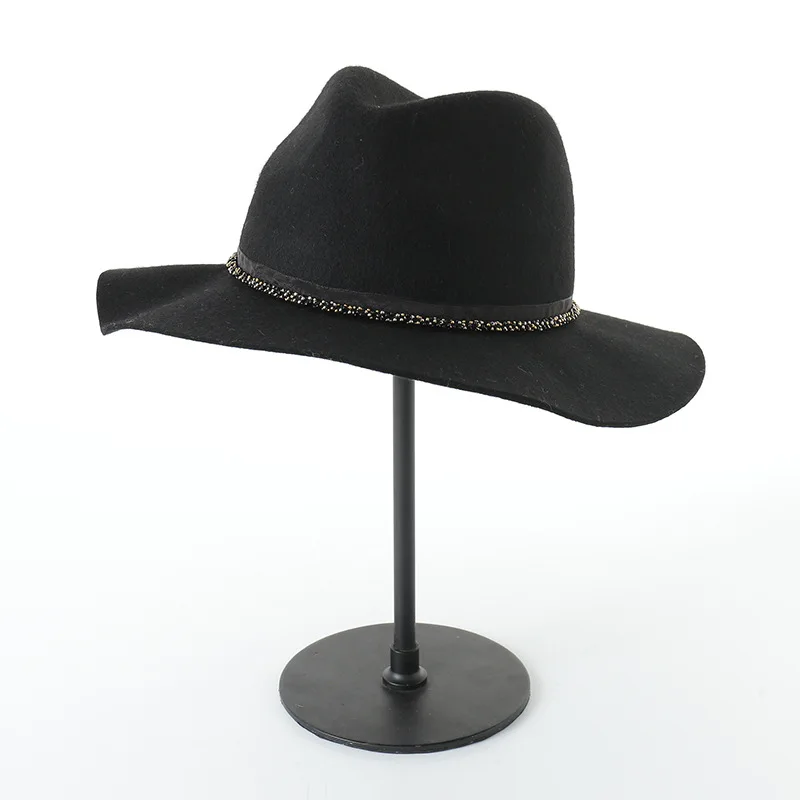 WeMe British Vintage Sequin Chain 100%Wool Jazz Top Hat for Men and Women Fashion Autumn Winter Fedora
WeMe British Vintage Sequin Chain 100%Wool Jazz Top Hat for Men and Women Fashion Autumn Winter Fedora