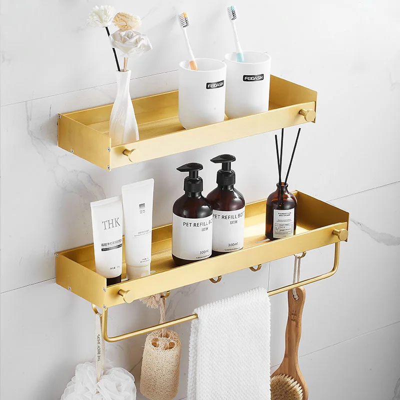 Bathroom Shelf Corner Shelf Bath Storage Holder Wall Mounted Brushed Gold Aluminum Square Bath Shower Shelf Bath Shampoo Holder
Bathroom Shelf Corner Shelf Bath Storage Holder Wall Mounted Brushed Gold Aluminum Square Bath Shower Shelf Bath Shampoo Holder