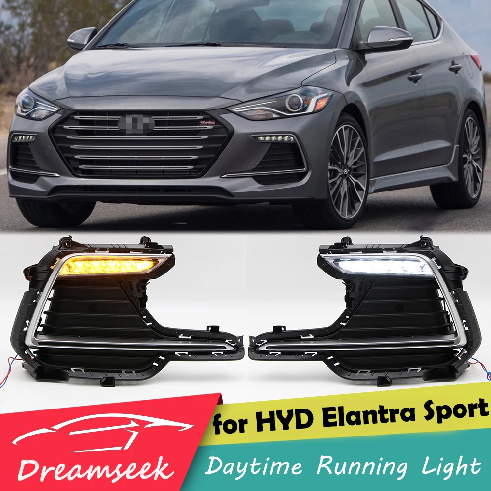 LED DRL Day Light for Hyundai Elantra Sport 2017 2018 Daytime Running Light Fog Lamp with Turn Signal
LED DRL Day Light for Hyundai Elantra Sport 2017 2018 Daytime Running Light Fog Lamp with Turn Signal