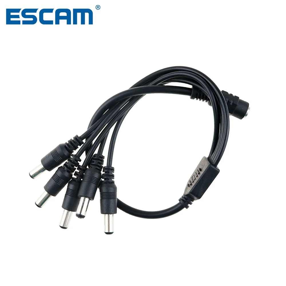 Кабель-разветвитель ESCAM, питание постоянного тока, 1 гнездо на 5, 2,1x5,5 мм, двойной штекер для системы камер видеонаблюдения, высокое качество, Прямая поставка
Кабель-разветвитель ESCAM, питание постоянного тока, 1 гнездо на 5, 2,1x5,5 мм, двойной штекер для системы камер видеонаблюдения, высокое качество, Прямая поставка