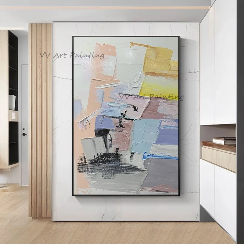 Palette Abstract Art 100% Hand Painted Oil Painting Art Wall Canvas Paintings Wall Decor For Living Room Decor Geometric Picture
Palette Abstract Art 100% Hand Painted Oil Painting Art Wall Canvas Paintings Wall Decor For Living Room Decor Geometric Picture