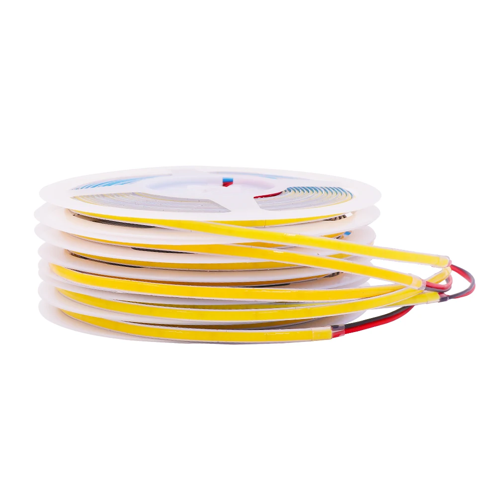 5mm High Density COB LED Strip Flexible Light Bar 384LED/m RA90 Warm Nature White 12V 24V DC Soft COB Strips Lighting Decoration
5mm High Density COB LED Strip Flexible Light Bar 384LED/m RA90 Warm Nature White 12V 24V DC Soft COB Strips Lighting Decoration