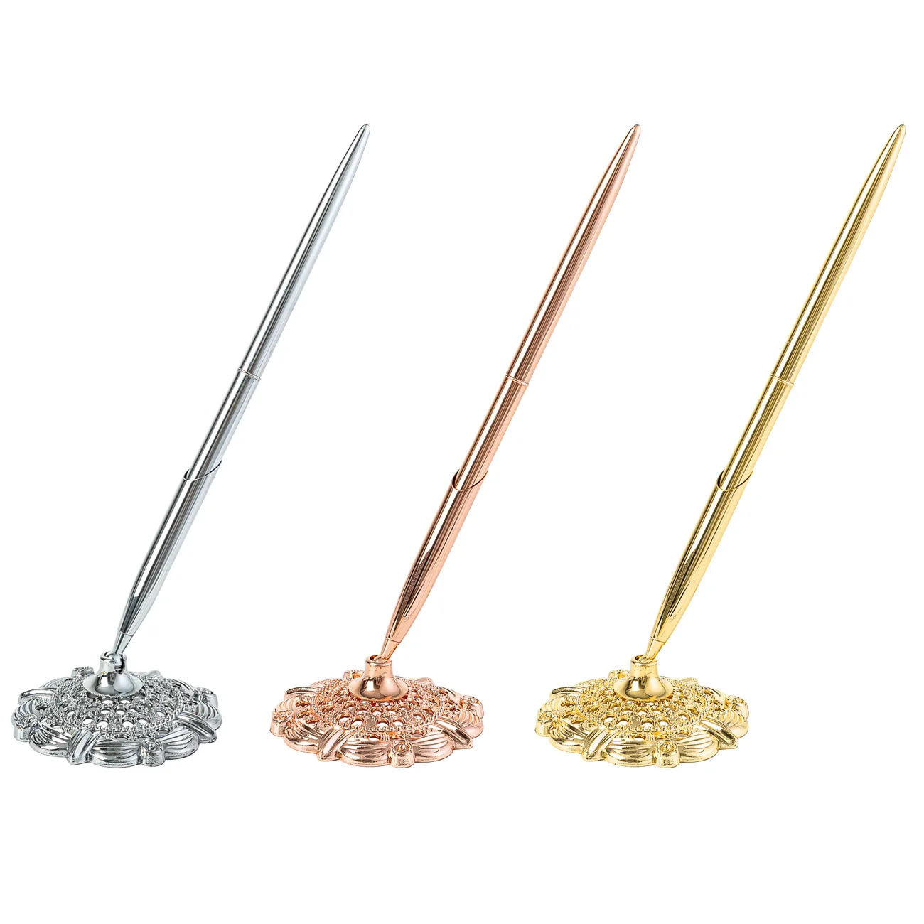 Gold/Silver/Rose Gold Metal Desk pen ballpoint pen Learn office school stationery Gift luxury pen Business Writing metal pen
Gold/Silver/Rose Gold Metal Desk pen ballpoint pen Learn office school stationery Gift luxury pen Business Writing metal pen