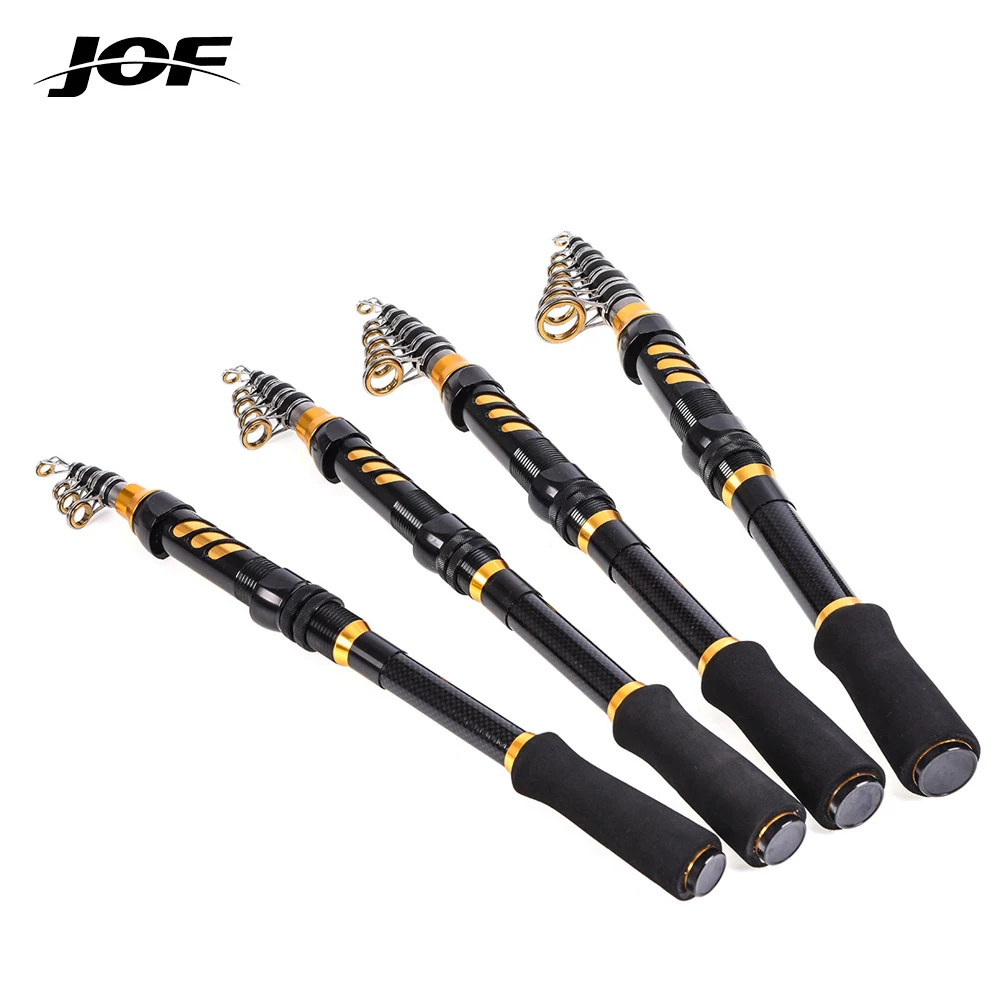 JOF Telescopic Fishing Rod Spinning Fishing Combo UltraLight Carbon Fiber Surf Rod for Saltwater Freshwater 1.5-2.4m
JOF Telescopic Fishing Rod Spinning Fishing Combo UltraLight Carbon Fiber Surf Rod for Saltwater Freshwater 1.5-2.4m