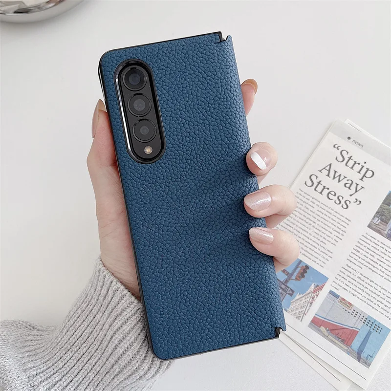 Роскошный цельный чехол для Samsung Z Fold 3, деловой противоударный чехол Fold3, кожаный чехол для Galaxy Z Fold 3
Роскошный цельный чехол для Samsung Z Fold 3, деловой противоударный чехол Fold3, кожаный чехол для Galaxy Z Fold 3