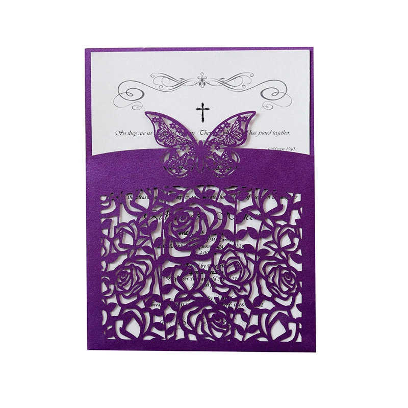 Butterfly Wedding Invitations Card 50Pcs With Envelopes For Mariage Christening Birthday Invite Greeting Card Party Decor Supply
Butterfly Wedding Invitations Card 50Pcs With Envelopes For Mariage Christening Birthday Invite Greeting Card Party Decor Supply