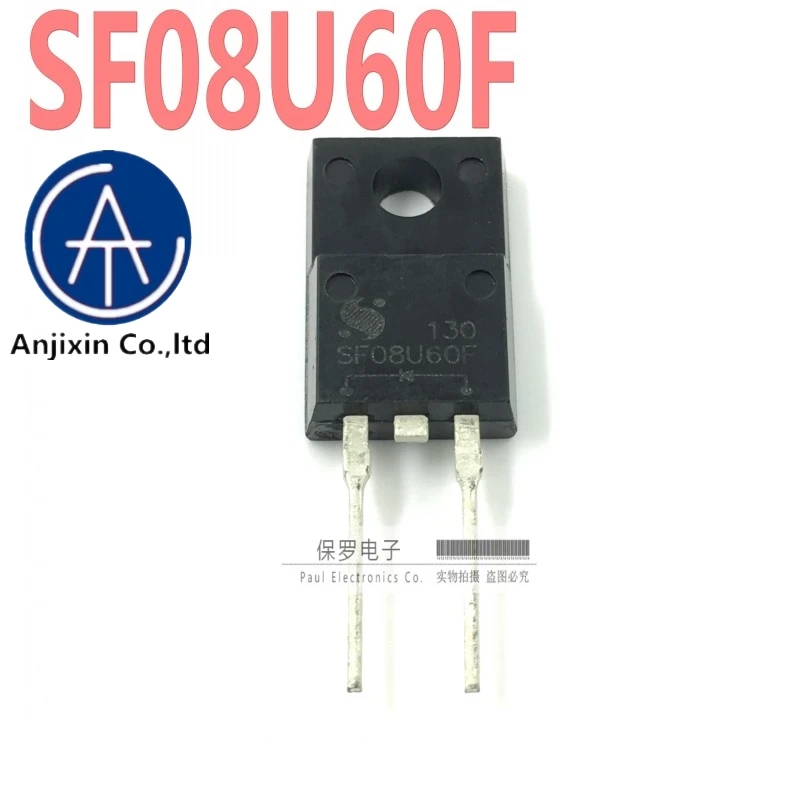10pcs 100% orginal new real stock Ultra fast recovery diode SF08U60F 8A/600V TO-220F 2 feet
10pcs 100% orginal new real stock Ultra fast recovery diode SF08U60F 8A/600V TO-220F 2 feet