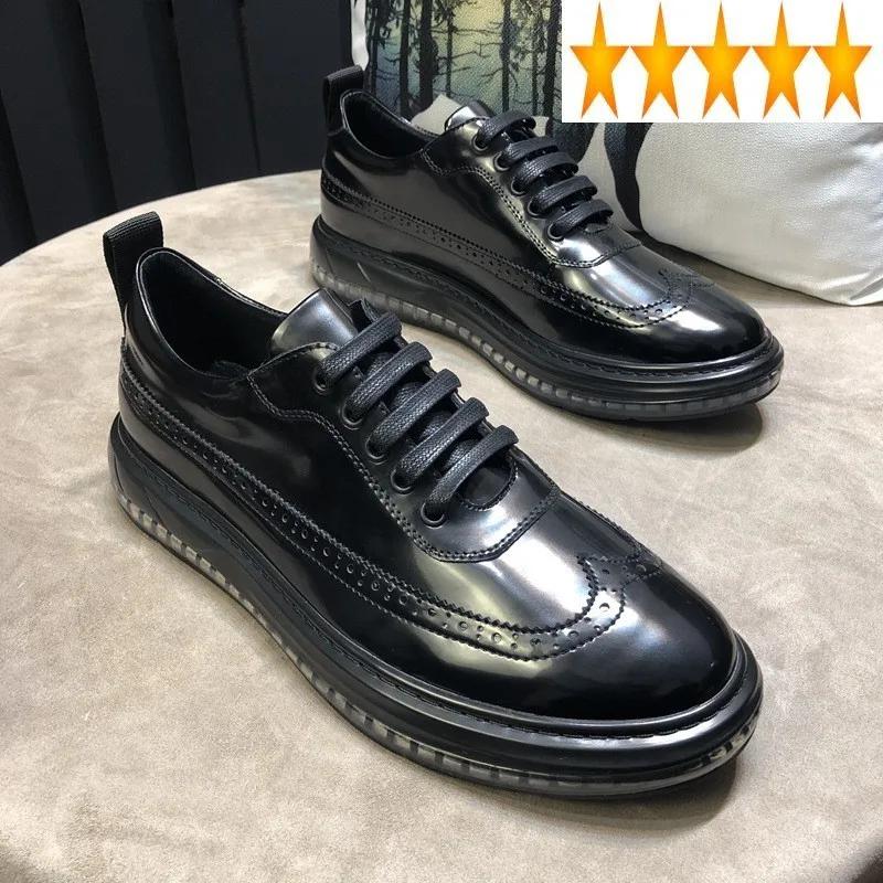 Mens Spring Wedding Brogue Formal Business Genuine Leather Autumn New Men Thick Bottom Increase England Dress Shoes
Mens Spring Wedding Brogue Formal Business Genuine Leather Autumn New Men Thick Bottom Increase England Dress Shoes