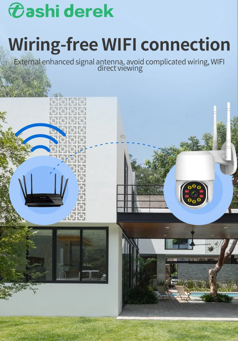 2MP Wireless 1080P Wifi IP surveillance camera outdoor waterproof 10light ball machine home mobile phone remote monitoring
2MP Wireless 1080P Wifi IP surveillance camera outdoor waterproof 10light ball machine home mobile phone remote monitoring