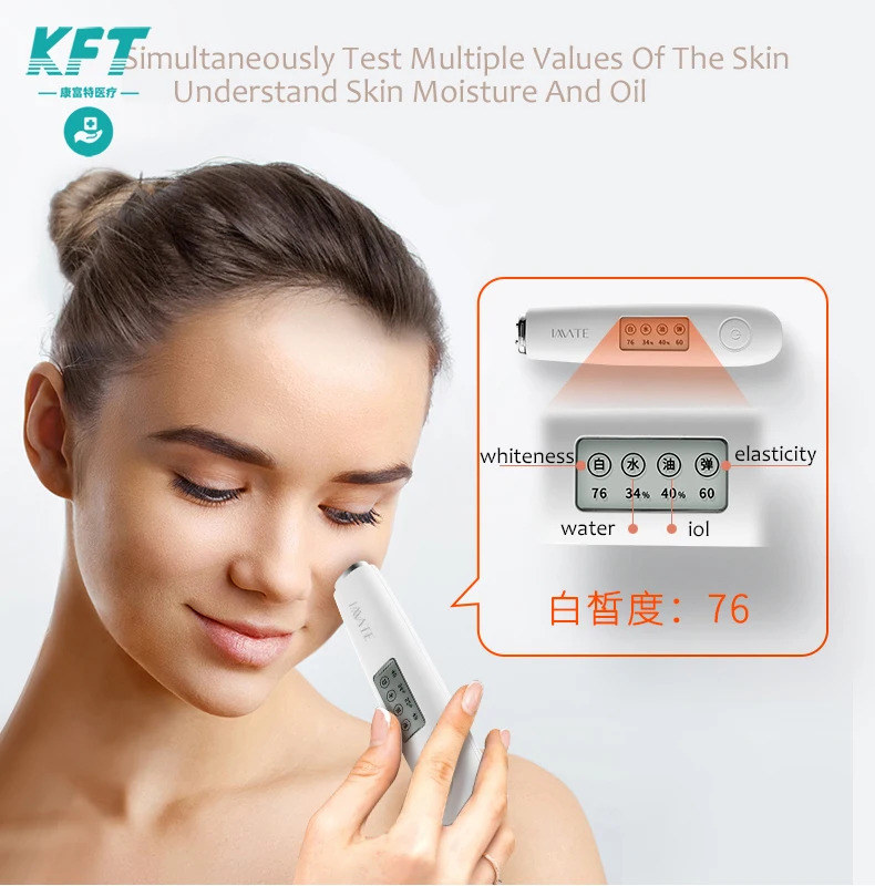 Face Analyzer Tester Tools Detector Whiteness Skin Facial Water and Oil Fraction Elasticity Household Beauty Equipment
Face Analyzer Tester Tools Detector Whiteness Skin Facial Water and Oil Fraction Elasticity Household Beauty Equipment