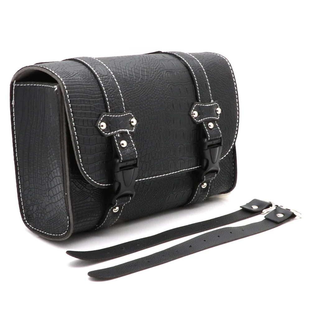 Black Cool Crocodile Pattern Motorcycle Saddlebag Pannier Bag Tail Bag Luggage Leather Saddle bags Universal
Black Cool Crocodile Pattern Motorcycle Saddlebag Pannier Bag Tail Bag Luggage Leather Saddle bags Universal