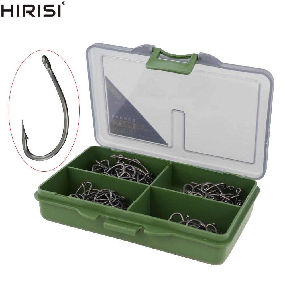 200 x Carp Fishing PTFE Coated Hook High Carbon Stainless Steel Barbed Fish Hooks With Box Fishing Accessories
200 x Carp Fishing PTFE Coated Hook High Carbon Stainless Steel Barbed Fish Hooks With Box Fishing Accessories